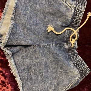 Denim shorts